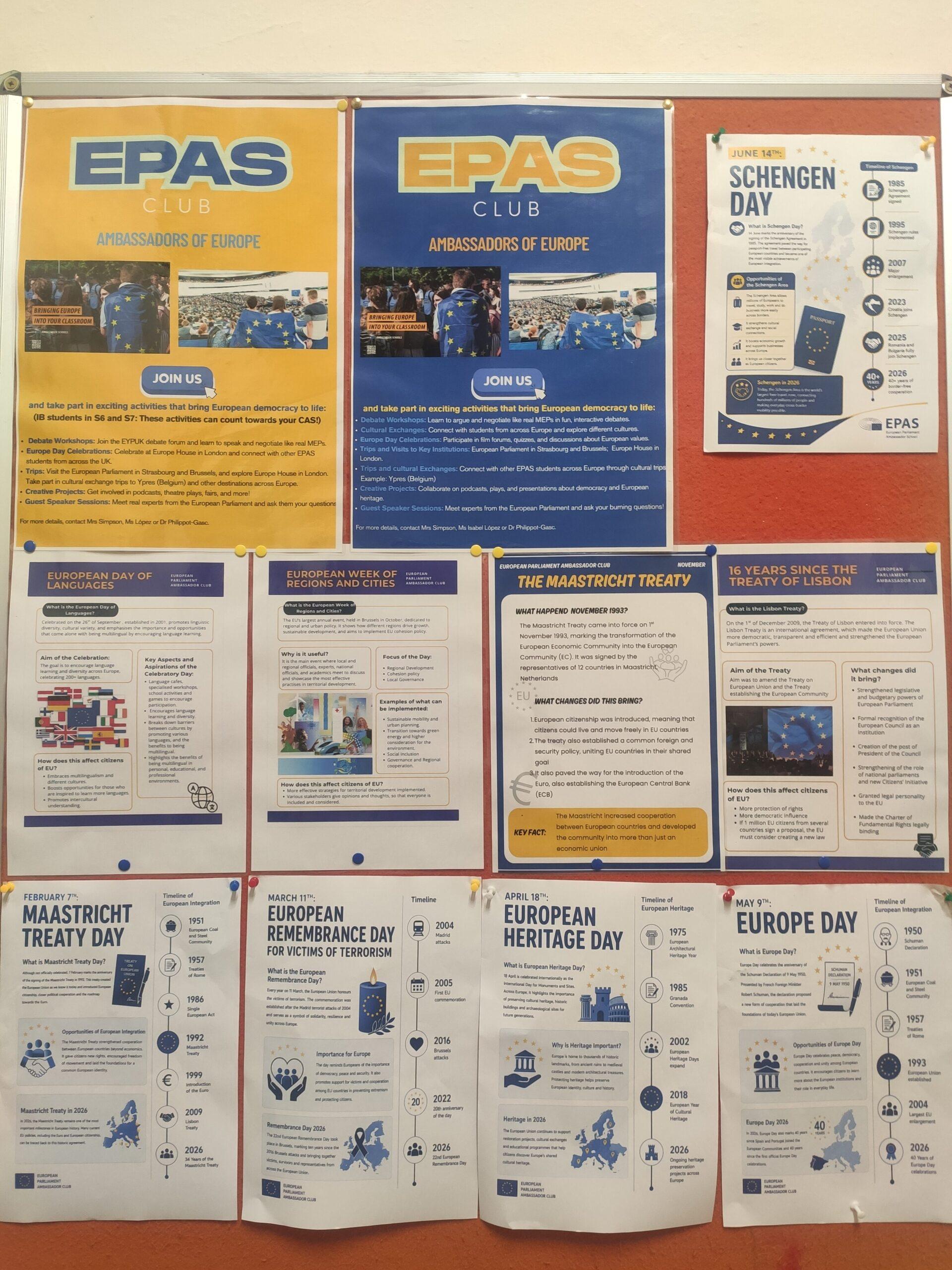 Info point EPAS Europa School