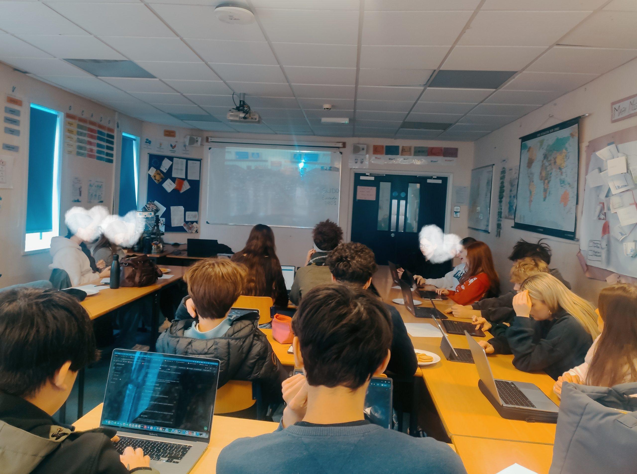 Europa School EPAS Students Make Their Voices Heard in Online Euroscola Session