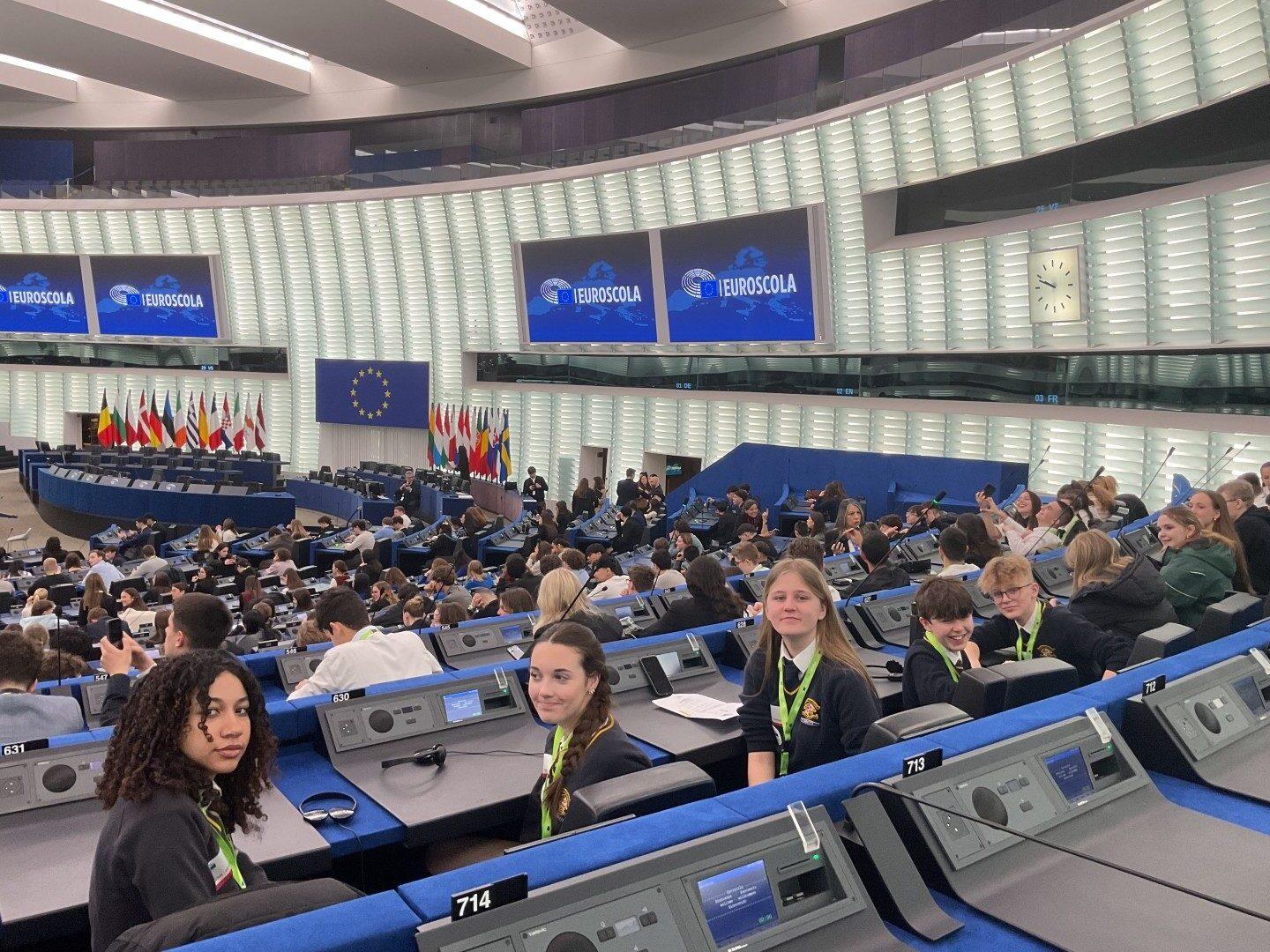 Loreto High Visit to the European Parliament in Strasbourg